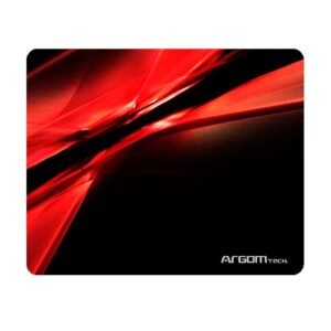 Mouse pad Argom Galaxia, color negro y blanco