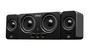 Corneta Jemip Basic Hypersonic con Bluetooth y entrada auxiliar, 15 W totales, negra