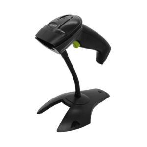 Lector de códigos de barras láser SAT LD101R+ USB 1D con base de reposo