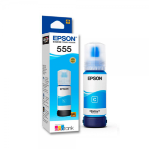 Epson T555220-AL Botella de tinta Cian 70 ml, rinde aprox. 6,200 paginas, para L8180 y L8160