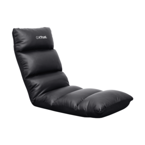 Silla gamer de suelo Trust GXT 718 Rayzee plegable respaldo ajustable de 90 a 180 grados negra