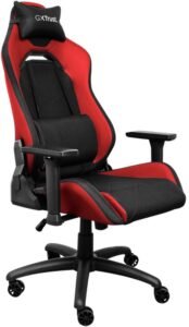 Silla gaming Trust GXT 714 RUYA negro/rojo, hasta 150 kg, reposabrazos 3D, pistón clase 4