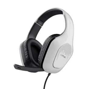 Trust Gaming GXT 415W Zirox auriculares gaming blanco, drivers 50 mm, cable 3,5 mm, micrófono plegable