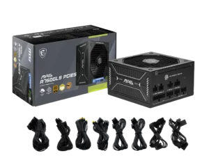 MSI MAG A750GLS PCIE5 Fuente de Poder 750W 80 PLUS Gold Full Modular ATX 3.1 PCIe 5.1