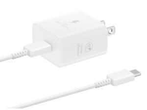 Samsung Cargador de Pared EP-T2510 25W USB Tipo C Super Fast Charging con Cable 1 m Blanco