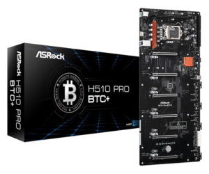 ASRock H510 Pro BTC+ Tarjeta Madre Minería LGA1200 Intel H510 DDR4 3200MHz 6 PCIe 3.0 x16