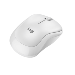 Logitech M240 Silent Mouse Bluetooth Blanco, 1000 DPI, 3 botones, clics silenciosos, pila hasta 18 meses