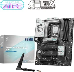 MSI B860 GAMING PLUS WIFI ATX LGA1851 4x DDR5 WiFi 7 Thunderbolt 4 3x M.2 4x SATA