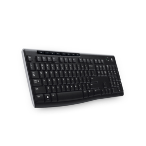 Teclado Logitech K270 inalámbrico español negro, receptor USB Unifying 2,4 GHz, teclado numérico