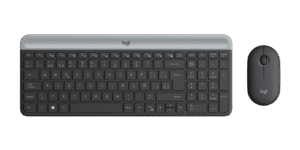 Logitech MK470 combo teclado y mouse inalámbrico slim, Nano Receiver, 10 m, español QWERTY
