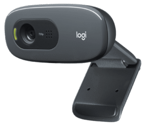 Logitech C270 HD Webcam 720p/30fps, USB 2.0, micrófono mono con reducción de ruido, enfoque fijo