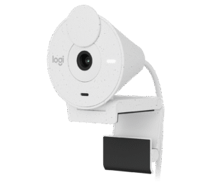 Logitech Brio 300 Webcam Full HD 1080p USB-C con Micrófono con Reducción de Ruido - Blanco Off-White