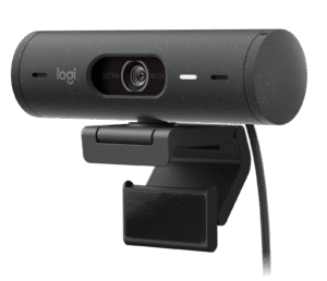 Logitech Brio 505 webcam empresarial Full HD 1080p, RightLight 4 HDR, auto-encuadre, micrófono dual, Graphite