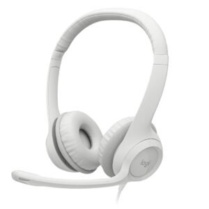 Audífonos Logitech H390 USB con Micrófono Blanco