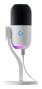 Logitech G Yeti GX Micrófono Gaming USB Dinámico RGB LIGHTSYNC Supercardioide Blanco