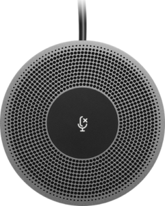 Logitech Expansion Mic for MeetUp 989-000405, extiende alcance hasta 4.2 m, negro/gris