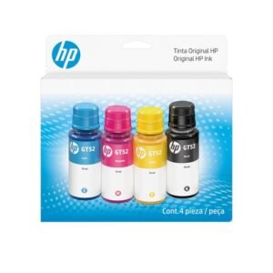 HP GT53/GT52 Ink Bottle Combo 4-Pack 9F3N4AL - Negro, Cian, Magenta, Amarillo, 4000/8000 paginas