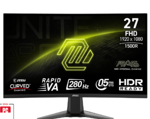 MSI MAG 276CXF monitor curvo 27 pulgadas FHD 1920x1080 280Hz Rapid VA 0.5ms