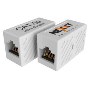Nexxt AE180NXT07 Acoplador In-Line Cat5e RJ45 1 puerto, color blanco, carcasa ABS UL 94V-0