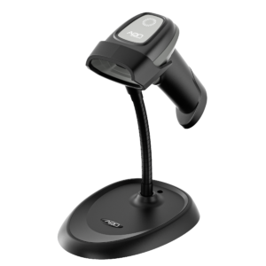 AON HS-10L lector de código de barras 2D alámbrico con soporte, USB/RS-232, Windows iOS Android