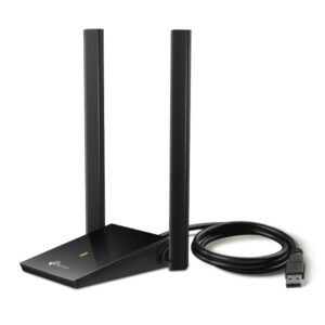 TP-Link Archer T4U Plus Adaptador WiFi USB 3.0 AC1300 Doble Banda MU-MIMO, 2 antenas 5 dBi
