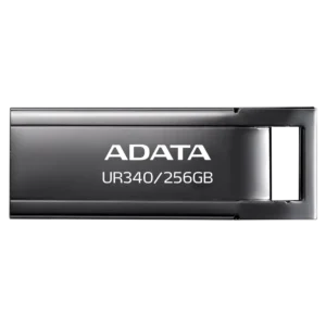 ADATA UR340 Pen Drive USB 3.2 Gen1 hasta 5 Gb/s, Negro Brillante Sin Tapa, Resistente al Agua, 4 g