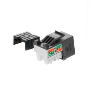 Nexxt Keystone Jack RJ45 Cat6 sin blindaje tipo 110 PCGKJC6TYRJBK negro 1 Gbps 250 MHz