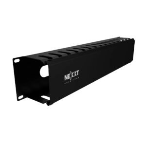 Nexxt AW222NXT62 Organizador de Cables Horizontal 2U para Rack de 19 Pulgadas (NPM-DH2UB)