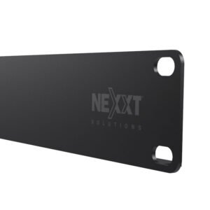 Nexxt NPP-S11UB5 Tapa Ciega para Rack 19 pulgadas 1U, Acero 16 Gauge, Negra, Paquete de 5