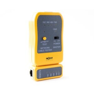 Nexxt Solutions AW250NXT03 Tester de cable de red RJ45/RJ11/RJ12 con unidad maestra y modulo remoto