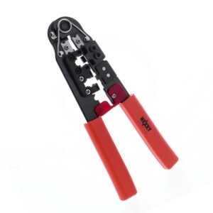 Nexxt AW250NXT05 Tenaza crimpeadora modular RJ45/RJ12/RJ11 con cortador y pelacables, acero al carbono