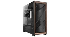 Case Antec Flux Pro Blanco Torre Wood Premium, color blanco, garantía 3 meses
