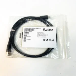 Zebra CBL-TC5X-USBC2A-01 Cable USB-C a USB-A 1 m de comunicación y carga, negro