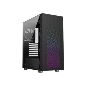 AZZA Celesta F CSAZ-340F Gabinete ATX Mid Tower, vidrio templado, 7 slots, USB 3.0 + 2 USB 2.0