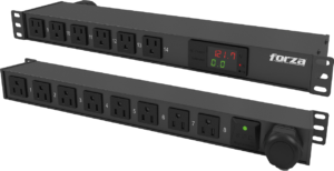 Forza FPD-1411M1U PDU medida 1U 14 salidas NEMA 5-15R 1800W 100-120V con pantalla LCD