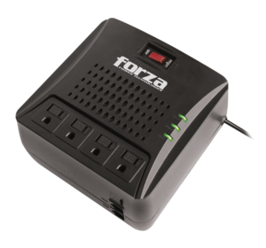 Forza FVR-3001 Regulador Automatico de Voltaje 3000VA/1500W, 4 Salidas NEMA 5-15R, Entrada 86-138VAC