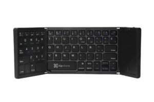 Klip Xtreme FlexPlit KCK-650S-BK teclado plegable Bluetooth 5.0 con touchpad, español, 64 teclas