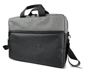 Maletín Klip Xtreme Classic Go KNC-041 para laptop 15.6 pulgadas negro y gris