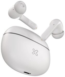 KlipXtreme EdgebudsPro KTE-750WH audifonos TWS Bluetooth 5.3 ANC 25dB IPX3 blanco
