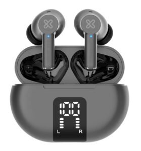 Klip Xtreme EdgeBuds KTE-755GR audífonos TWS intraurales ANC, micrófono ENC, Bluetooth 5.4, IPX4, gris