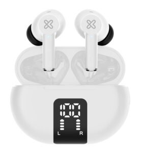 Klip Xtreme EdgeBuds KTE-755WH audífonos TWS intrauriculares ANC, Bluetooth 5.4, IPX4, blanco