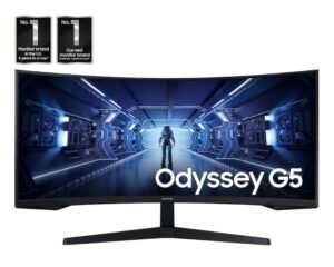 Samsung Odyssey G5 LC34G55TWWNXZA Monitor Gaming Curvo 34 pulgadas QHD 3440x1440 165Hz 1ms