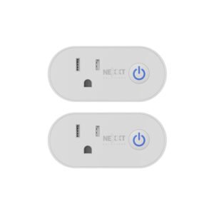 Nexxt NHP-S611 2PK Enchufe inteligente WiFi 2.4GHz 100-240 VCA 10 A, compatible con Alexa y Google