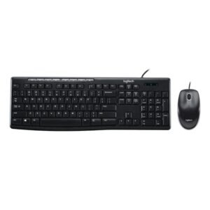 Combo Logitech MK200 teclado y mouse alambrico negro