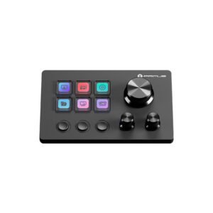 Primus Imperium6T PSD-60BK controlador de stream, 6 teclas LCD, 3 botones y 3 perillas con clic