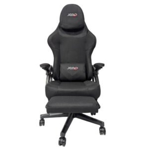 Silla Gaming Jemip Back to Office 2.0 con Masajeador y Reposapiés Negro