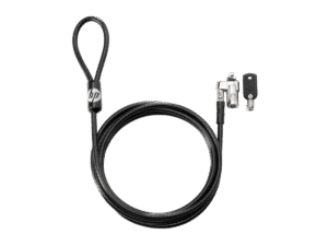 HP Keyed Cable Lock 10 mm T1A62AA, cable de acero galvanizado 1.83 m, cabezal giratorio 360°