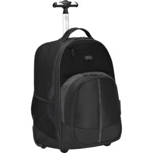 Morral Targus Compact Rolling Backpack 16 pulgadas con ruedas 28L negro