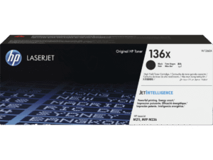 HP 136X W1360X Cartucho de Toner LaserJet Original Negro de Alto Rendimiento, Laser, ~2,600 paginas