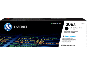HP 206A W2110A Toner LaserJet original negro, rendimiento ~1350 paginas, para M255 y M282/M283